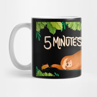 Funny Sloth Sleeping Alarm Mug